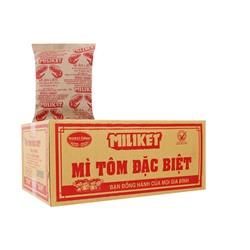 Пшеничная Лапша Miliket со вкусом креветки ящик
