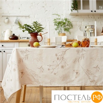 Скатерть Этель "Flower herbarium" 110х146 см, 100% хл, репс 210г/м2 10283416