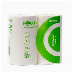 Бумажные полотенца Focus Eco, 1 слой, 2 рулона