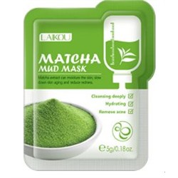 LAIKOU MATCHA MUD MASK Грязевая маска для лица с экстрактом матчи, 5г