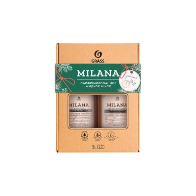 Набор подарочный Milana Perfume Professional: мыло и крем-мыло 1000мл*2