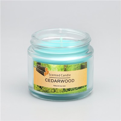 Свеча ароматическая "Cedarwood", 5*5см, 140 гр