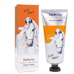Крем для рук с лошадиным маслом FarmStay Visible Difference Hand Cream Jeju MayuКорейская косметика по оптовым ценам. Популярные бренды Корейской косметалогии в интернет магазине ooptom.ru.
