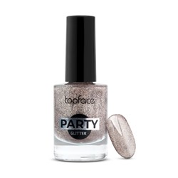 Topface Лак для ногтей " Party Glitter Nail" тон 105, бежевый- PT106 (9мл)