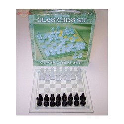 Шахматы стекло на стеклянной доске 22*22см
