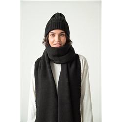 Комплект шапка и шарф ПРв 099-1 Черный