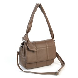 Женская стеганая сумка через плечо из эко кожи 3728-815 Браун