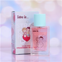 Туалетная вода с феромонами Love is strawberry heartbeat, 50 мл