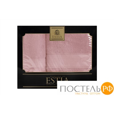 Estia МАРТОС коралл К-т Полотенец  50х80/70х130, 2 пр., 100% хлопок, 450 гр/м2