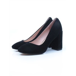 06-XA852-H309-K20 BLACK Туфли женские (натуральная замша) размер 34