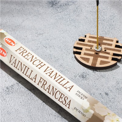 Благовония HEM "Французская Ваниль.French Vanilla", 20 палочек в упаковке, шестигранник