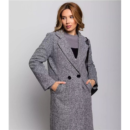 Пальто #КТ2215 (1), серый Размер L