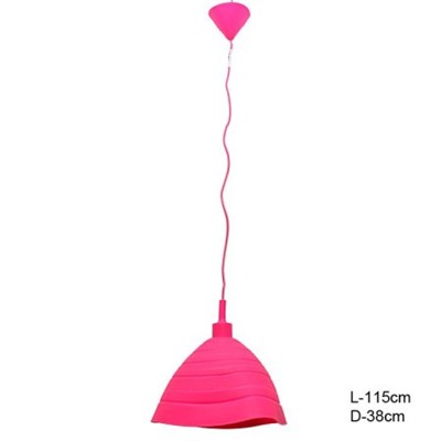 Светильник потолочный силикон /1 x E27 розовый / S1011 /уп 50/Акция