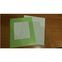 Рамка-открытка зеленая