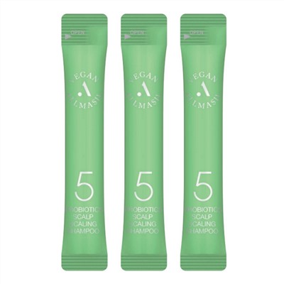 AllMasil Глубокоочищающий шампунь для волос с пробиотиками / 5 Probiotics Scalp Scaling Shampoo Stick Pouch, 20 шт. х 8 мл