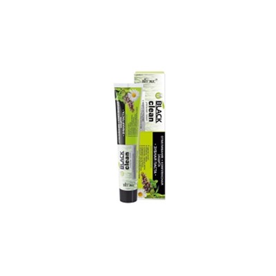 Black Clean Зубная паста Отбеливание + Комплексная защита с микрочастицами черного активированного угля и лечебными травами 85г