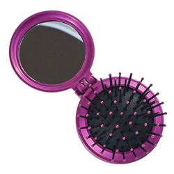 Rama Rose Расческа для волос массажная складная с зеркалом К-209, пластик