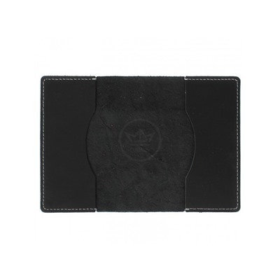 Обложка для паспорта Croco-П-1100 натуральная кожа черный шора (1000)  209464
