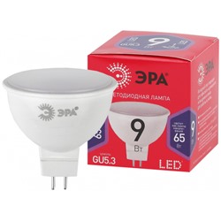 Лампа светодиодная ЭРА RED LINE LED MR16-9W-865-GU5.3 R GU5.3, 9Вт, софит, холодный дневной свет /1/10/100/