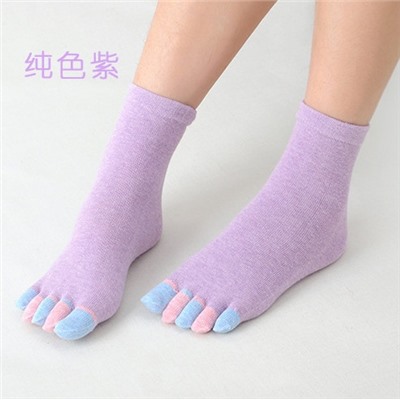 Носки- перчатки женские, 1 сплошной цвет Заказ от 3х шт.
