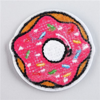 Термоаппликация "Пончик", 6,3 х 6,4  см