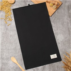 Полотенце Этель Kitchen 40х70 см, цв.черный, 100% хл, саржа 220 г/м2