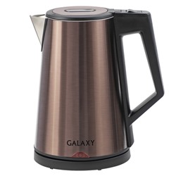 Чайник Galaxy GL 0320. 1,7л. 2000Вт. ТРОЙНАЯ СТЕНКА (эффект термоса). Бронзовый /1/8/