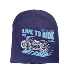 Шапка для мальчика 9.002 Live to Ride т синий