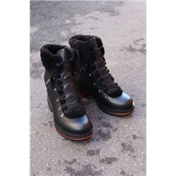 Женские зимние черные ботинки DLS9610-72-1М