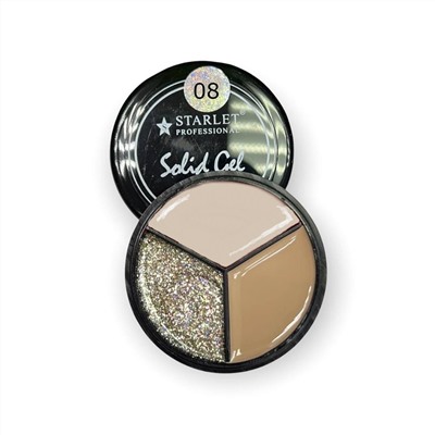 Твёрдый гель лак Starlet Solid Gel 3 color Starlet Professional 5мл №08