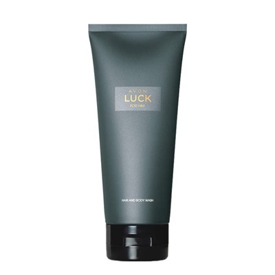 Шампунь-гель для душа для мужчин Avon Luck, 200 мл