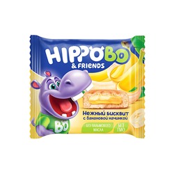 «HIPPO BONDI & FRIENDS», бисквитное пирожное с банановой начинкой, 32 г (упаковка 12 шт)