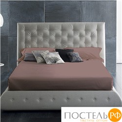 114911801-сгL60 Простыня Satin Luxe (без резинки) 180х215 марсала