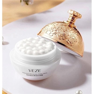 Veze Увлажняющий крем для лица с коллагеном и жемчугом Collagen Bouncing Pearl Cream, 30гр