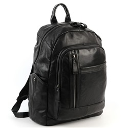 Кожаный дорожный рюкзак 5309 Блек