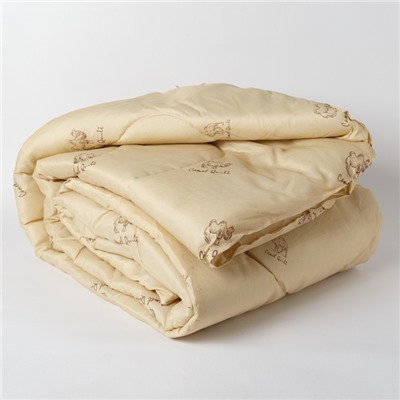 Одеяло Эконом Верблюжья шерсть 140х205 см, полиэфирное волокно, 200г/м2, пэ 100% 4782662