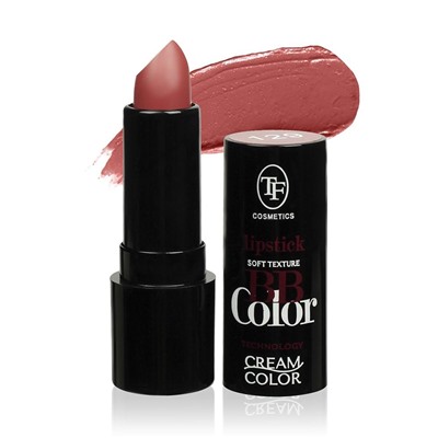 Триумф tf Помада кремовая для губ BB Color Lipstik 129 Нюдовый 83293