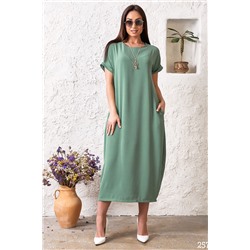 Женское платье 25750 серый зеленый