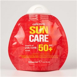 Солнцезащитный водостойкий крем для лица и тела SPF50+, 100мл.