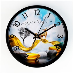 Часы настенные "Сказка", d-20 см, плавный ход