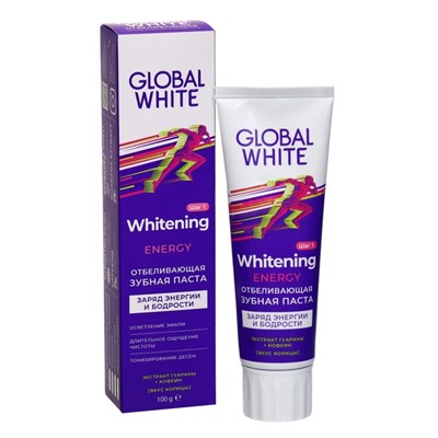 Зубная паста Global White отбеливающая Энерджи, 100 г