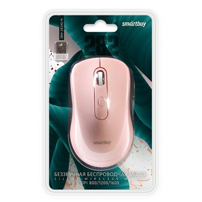 Мышь оптическая беспроводная Smart Buy SBM-282AG-N 282AG беззвучная (pink)