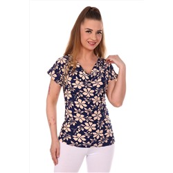 Качели - 2 - блузка цветы бежевый