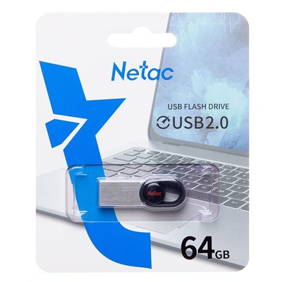 Флэш накопитель USB 64 Гб Netac UM2 (black)