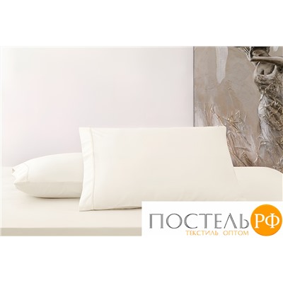 T1224T10010265 Простыня Tivolyo home сатин кремовый 1,5 сп