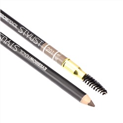 Триумф tf Карандаш для бровей со щеточкой Eye brow pencil stylist 201 пепельный блонд 22018