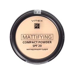 VITEX Матирующая компактная пудра для лица Mattifying compact powder SPF20 тон 03 Soft beige 8г (Польша)