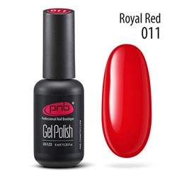 Гель-лак PNB 011 Royal Red красный, бордо 8 мл