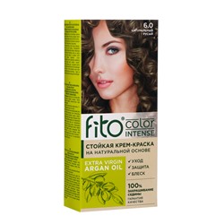 Стойкая крем-краска для волос Fito color intense тон 6.0 натуральный русый, 115 мл