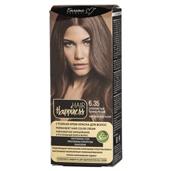 HAIR Happiness Стойкая крем-краска для волос №6.35 Золотистый темно-русый